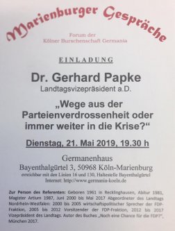 BA mit Dr. Gerhard Papke